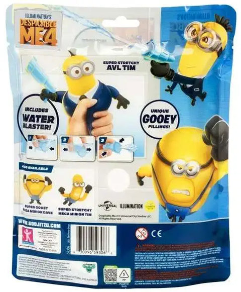 DESPICABLE ME4 AVL TIM STRETCHY HERO--ديسبيكابل مي 4 ايه في ال بطل مطاطي مع سلاح ناري