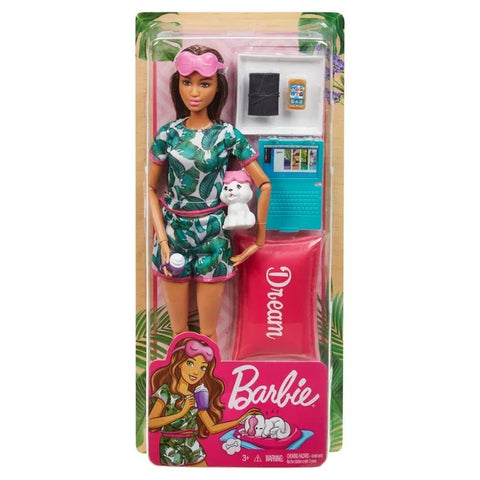 Barbie  Dolls with Pet Puppy, Kids Toys, Barbie  Sets, Self-Care Collection, Spa Day, Workout, Hiking, Clothes and Accessories--تشكيلة الدمية والأكسسوارات من Barbie®‎