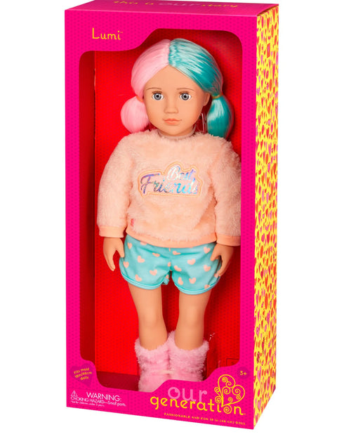 Battat Our Generation – 18-inch Slumber Party Doll - Lumi--دمية حفلات النوم مقاس 45.72 سم- لومي