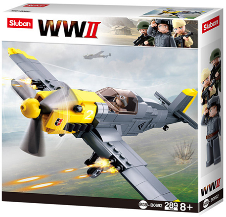 SLUBAN WWII-MESSERSCHIMITT BF 109 (289pc--سلوبان قطع تركيب طائرة الحرب العالمية الثانية بي أف 109 (289 قطعة)