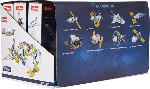 Sluban Space Series International Space Station Building Blocks 8 in 1 511 PCS -- مكعبات بناء محطة الفضاء الدولية من سلسلة سلوبان الفضائية 8 في 1، 511 قطعة