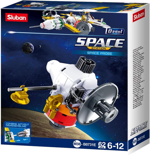 Sluban Space Series International Space Station Building Blocks 8 in 1 511 PCS -- مكعبات بناء محطة الفضاء الدولية من سلسلة سلوبان الفضائية 8 في 1، 511 قطعة