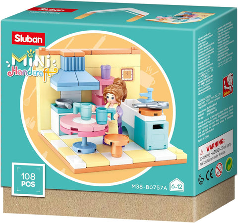 Sluban Mini Handcraft Building Blocks (6 Boxes) -- سلوبان مكعبات بناء صغيرة مصنوعة يدويًا (6 صناديق)