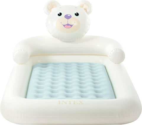 Intex Bear Kidz Inflatable Travel Bed with Piston Pump--سرير سفر قابل للنفخ مع مضخة مكبس من شركة