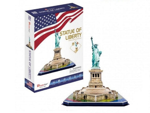 3D PUZZLE New York Puzzles 39PCS--ألغاز ثلاثية الأبعاد لمدينة نيويورك، ألغاز مباني معمارية صغيرة، مجموعات نماذج ورقية، ألعاب للكبار والمراهقين، تمثال الحرية