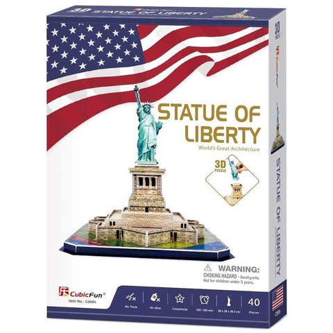 3D PUZZLE New York Puzzles 39PCS--ألغاز ثلاثية الأبعاد لمدينة نيويورك، ألغاز مباني معمارية صغيرة، مجموعات نماذج ورقية، ألعاب للكبار والمراهقين، تمثال الحرية