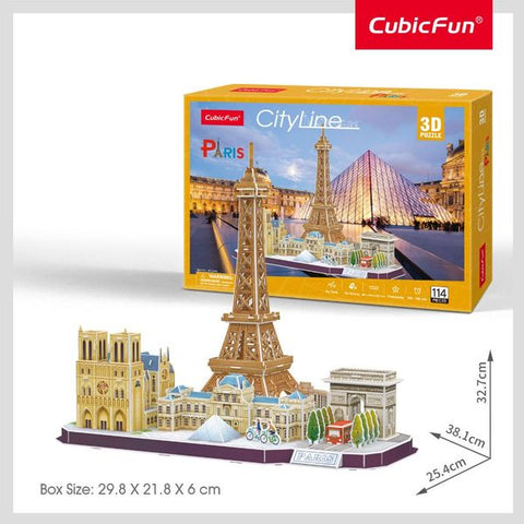 3-D Puzzles Paris City --لعبة لغز مدينة باريس ثلاثية الابعاد 114