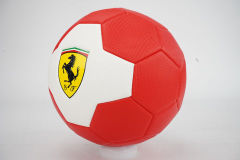 FERRARI #5 MACHINE SEWING SOCCER BALL--كرة قدم فيراري احمر X أبيض - 5 بوصة