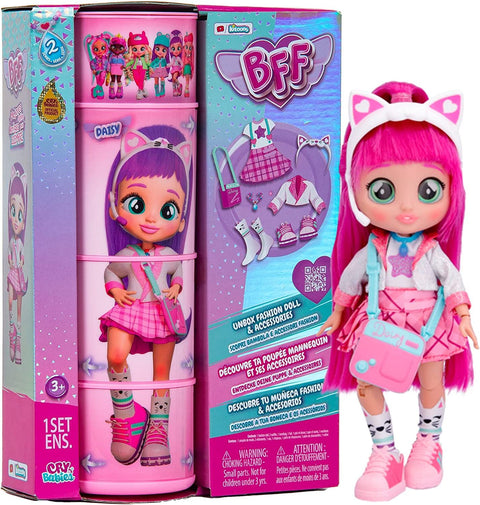 Cry Babies BFF Doll Daisy 8Inch--دمية كراي بيبيز بي إف إف ديزي مقاس 8 بوصة