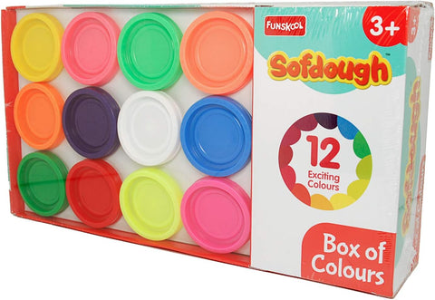 Funskool Box of Colors Set 12 Tubs --صندوق الوان وتشكيل ونحت من فنسكول