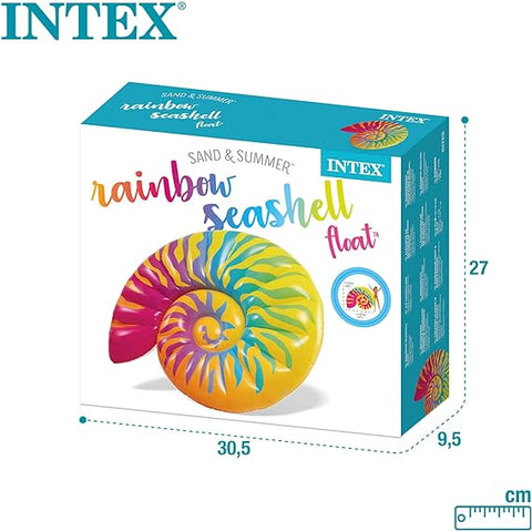 INTEX RAINBOW SEASHELL FLOAT--عوامة قابلة للنفخ بتصميم قوس قزح