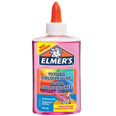 ELMERS TRANSLUCENT Glue PINK 147ml--ايلميرز سائل غراء وردي شفاف 147مل