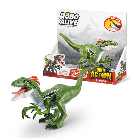 ZURU ROBO ALIVE Dino Action S1 Raptor--زورو روبو ألايف دينو أكشن 1 رابتور