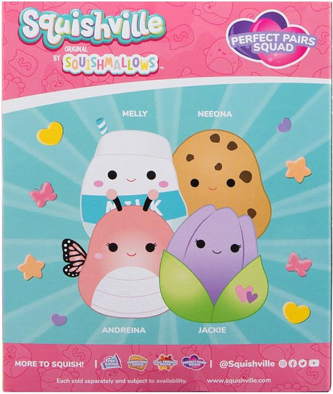 Squishville by Original Squishmallows Perfect Pairs Squad Plush--سكويشفيل من سكويش مالاو الأصلية من القطيفة المثالية للأزواج