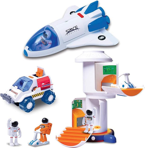 Astro Venture Space Set (Space Rover, Shuttle, Space Station)--مجموعة العاب مركبة الفضاء والمكوك ومحطة الفضاء)