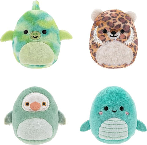 Squishville by Original Squishmallows Prehistoric Squad Plush--سكويشفيل من لعبة سكويش مالاو الأصلية من القطيفة على شكل فرقة ما قبل التاريخ