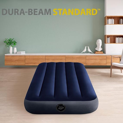 INTEX TWIN DURA-BEAM SERIES CLASSIC DOWNY AIRBED--سلسلة انتكس توين دورا بيم كلاسيك داوني