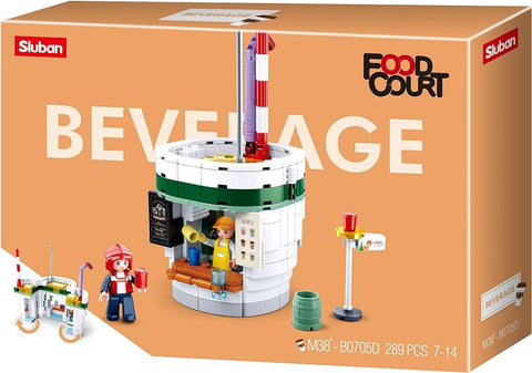 Sluban Food court-Beverage House(289pcs) -- سلوبان قطع تركيب زاوية مطعم عصيرات 289 قطعة