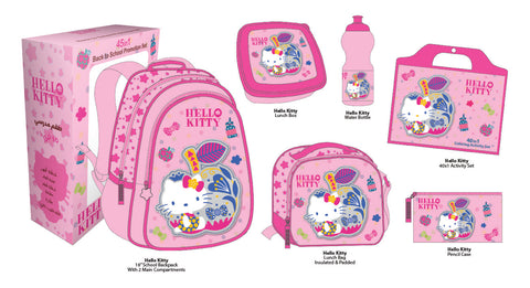 HELLO KITTY 45 IN 1 Backpack Set (16" Backpack) HELLO KITTY--طقم شنطة ظهر 45 في 1 هيلو كيتي 16 انش