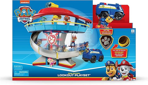 PAW PATROL Lookout Headquarters Playset with Chase--باو باترول مجموعة لعب مع تشيس من لوك اوت هيدكوارترز