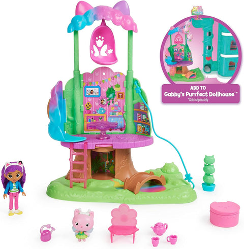 Gabby’s Dollhouse, Transforming Garden Treehouse Playset --مجموعه العاب الحديقة من غابيز دولهاوس