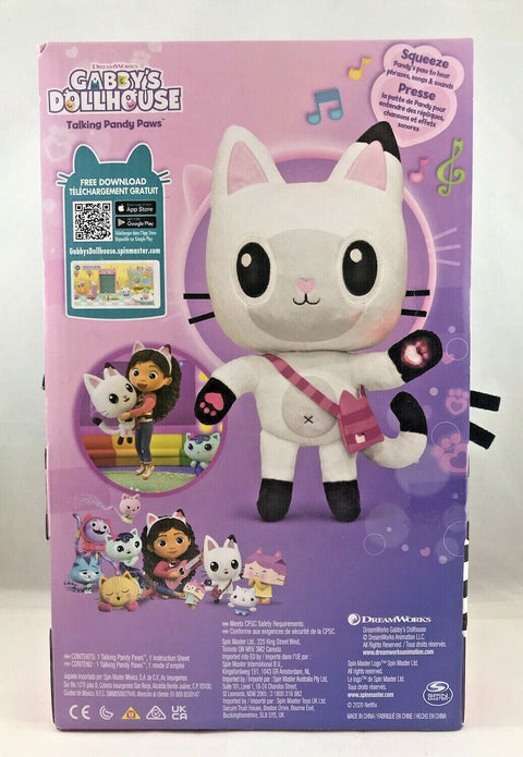 Gabby’s dollhouse 33cm talking pandy paws plush toy with lights, music and 10 sounds and phrases--لعبة بيت الدمى من غابيز دولهاوس مع أضواء وموسيقى و أصوات وعبارات