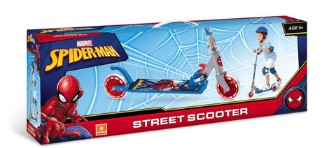 Mondo Scooter 2 Wheels Spiderman --سكوتر بعجلتين بنمط سبايدرمان من موندو، عدد العجلات: 2، هيكل يحتوي على الألومنيوم،