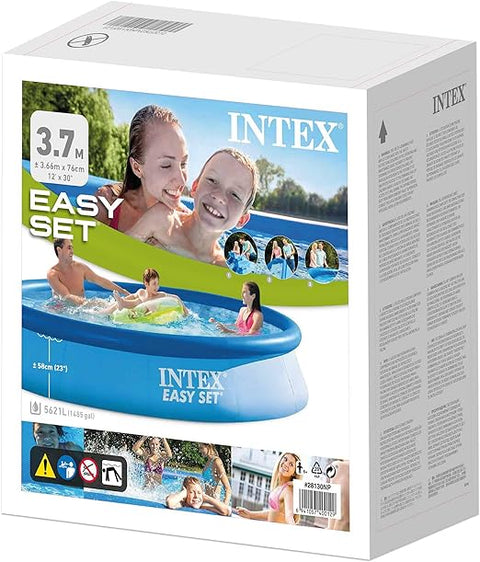 INTEX 12FT X 30IN EASY SET POOL--انتكس - حوض سباحة سهل التركيب بطول 12 قدم × 30 بوصة