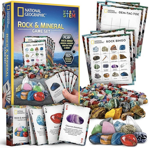 NATIONAL GEOGRAPHIC ROCK & MINERAL CARD GAMES--ألعاب بطاقات ناشيونال جيوغرافيك روك آند مينيرال