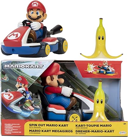 SUPERMARIO SPIN OUT 6CM MARIO KART--سوبر ماريو سبين أوت ماريو كارت 6 سم