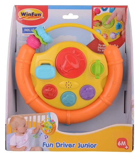 Winfun - Fun Driver Junior--لعبة عجلة القيادة الموسيقية المسلية للاطفال