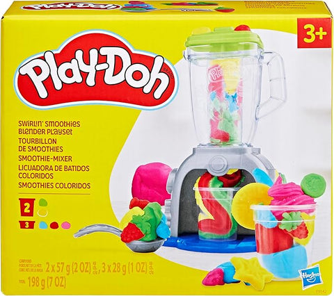 Play-Doh Swirlin' Smoothies Blender Playset--طقم خلاط عصائر دوامة من عجينة اللعب