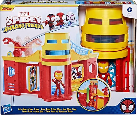 Marvel Spidey and His Amazing Friends Stark Tower Playset--مجموعة برج ستارك