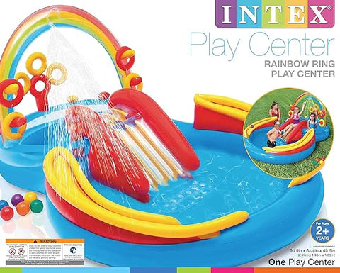 INTEX RAINBOW RING PLAY CENTER--حلقة مركز اللعب للاطفال بتصميم قوس قزح من انتيكس