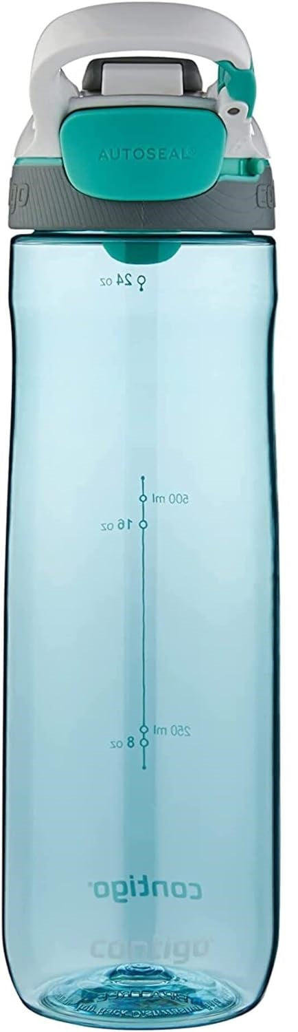 Contigo Autoseal Cortland Water Bottle 7-Turkowaz--زجاجة مياه كوتور معزولة من الستانلس ستيل بتقنية اوتوسيل مانعة للتسريب 100% من كونتيجو