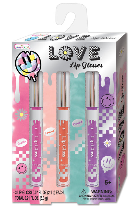 HOT FOCUS Love Lip Glosses (Cool Vibes)--ملمع شفاه من هوت فوكس