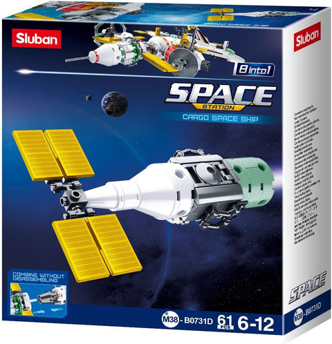 Sluban Space Series International Space Station Building Blocks 8 in 1 511 PCS -- مكعبات بناء محطة الفضاء الدولية من سلسلة سلوبان الفضائية 8 في 1، 511 قطعة