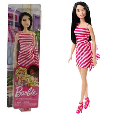 BARBIE DOLLS GLAM FASHIONS--دمى باربي، ألعاب أطفال، فساتين قصيرة لامعة معدنية، أزياء باربي الرائعة، ملابس وإكسسوارات عصرية، هدايا للأطفال