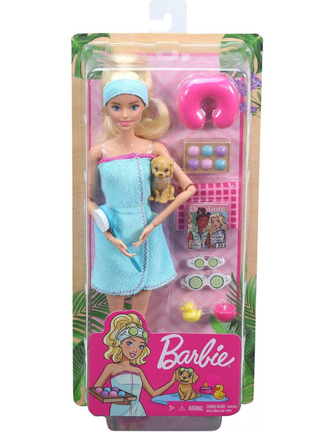 Barbie  Dolls with Pet Puppy, Kids Toys, Barbie  Sets, Self-Care Collection, Spa Day, Workout, Hiking, Clothes and Accessories--تشكيلة الدمية والأكسسوارات من Barbie®‎