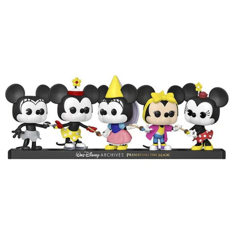 Funko Pop! Disney: Minnie Mouse 5 Pack--فانكو بوب. ديزني: عبوة من 5 قطع بتصميم ميني ماوس، فينيل، ألوان متعددة