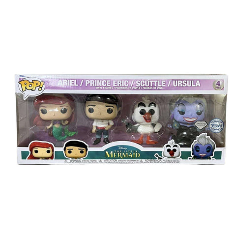 Pop! Disney: The Little Mermaid 4 pack (DGLT)(Exc)--البوب! ديزني: ذا ليتل ميرميد 4 حزمة  دي جي ال تي(باستثناء)