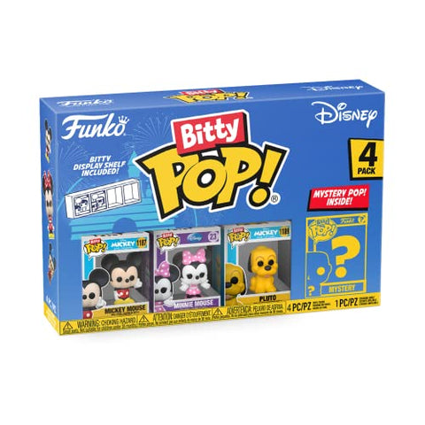 Bitty Pop! Disney: Disney Classic - Mickey 4pk-- مجسم شخصية بيتي بوب من فانكو بتصميم ديزني