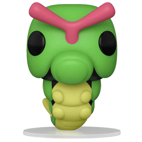 Funko POP! Games: Pokemon - Caterpie - Collectable Vinyl Figure - Gift Idea - Official Merchandise - Toys for Kids & Adults - Video Games Fans --فانكو - مجسم بوكيمون - كاتربي/ شينيبان بوب 10 سم ، فينيل، قياس واحد، ألوان متعددة