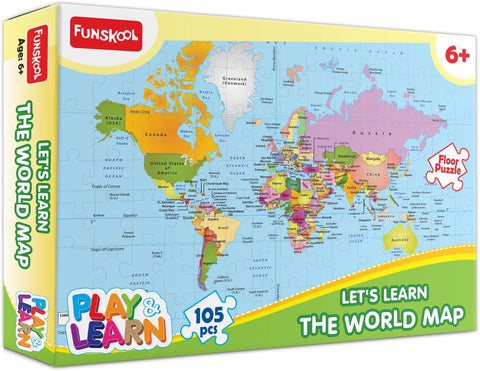 Funskool WORLD MAP --لعبة خريطة العالم التعليمية للاطفال من فان سكول