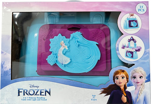 Frozen 2in1 Makeup Handbag Playset Light--مجموعة لعب حقيبة مكياج فروزن 2 في 1 خفيفة