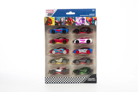 MARVEL GO RACING W4 10PACK 3--مارفل جو راسينغ دبليو 4 10 عبوات 3