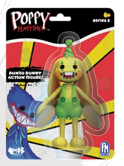 Poppy Playtime - Bunzo Bunny Action Figure (5" Tall Posable Figure, Series 2) --مجسم شخصية بونزو باني من بوبي بلاي تايم، مجسم بطول 12.7 سم قابل لاتخاذ الوضعيات، السلسلة 2