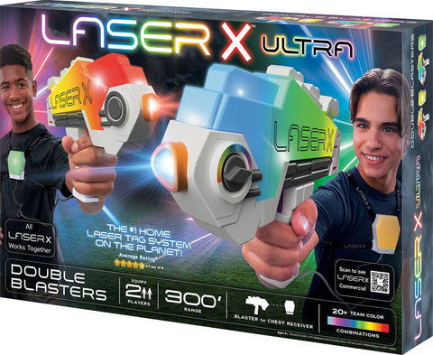 LASERX ULTRA DOUBLE BLASTERS B/O--مسدسات ليزركس الترا المزدوجة