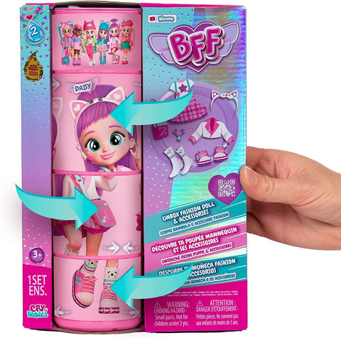 Cry Babies BFF Doll Daisy 8Inch--دمية كراي بيبيز بي إف إف ديزي مقاس 8 بوصة