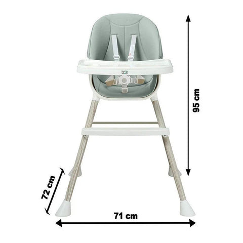 BABYLOVE HIGH CHAIR-GREEN 33-1051-14G--بيبي لوف كرسي طعام مرتفع-أخضر